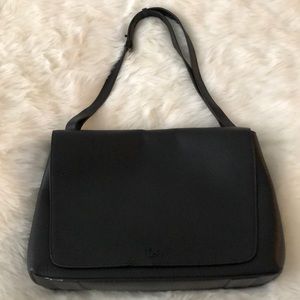 Dagne Dover Simone Leather Satchel Oynx